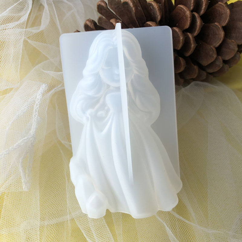 Candle Souvenir - Moule à bougie princesse 3D en