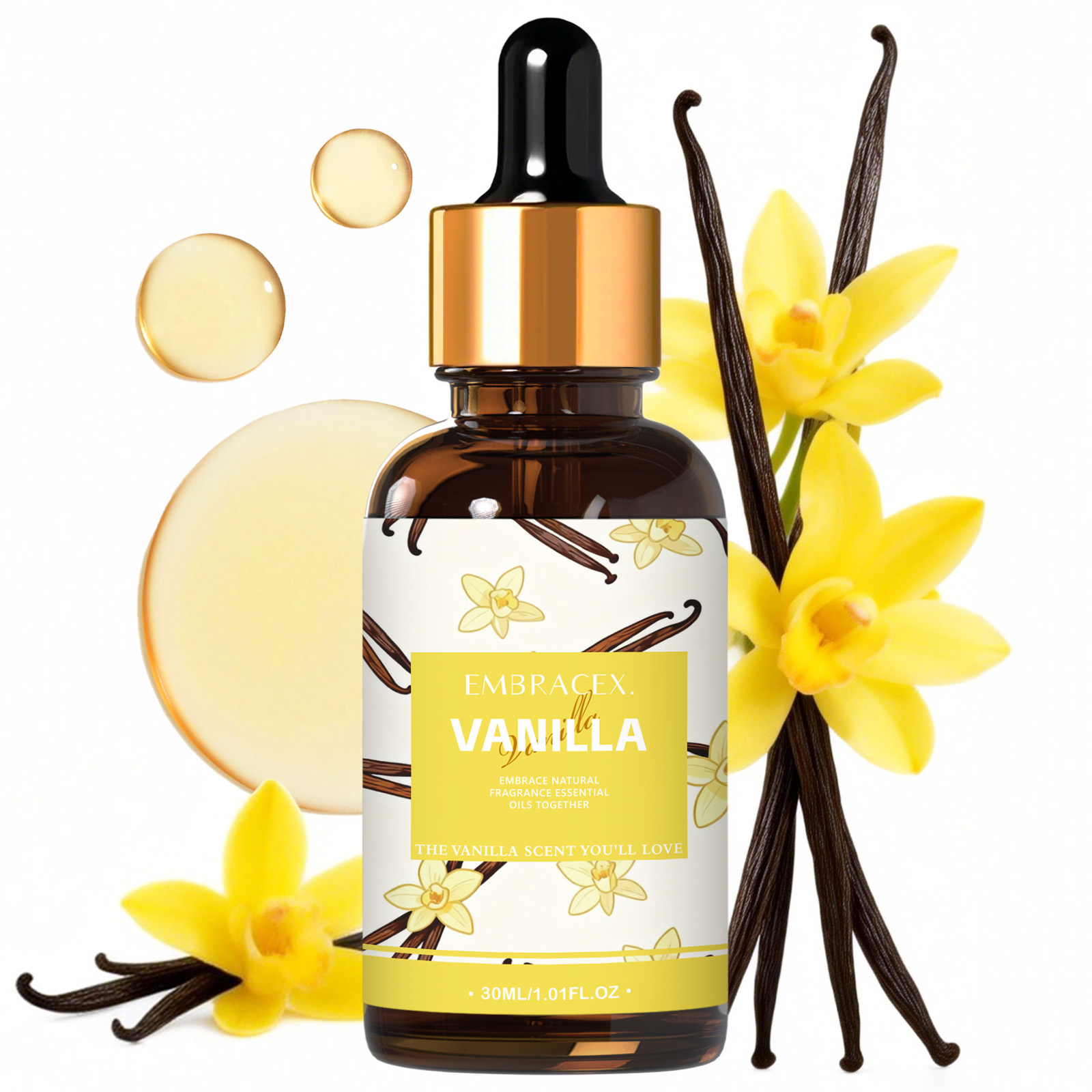 Candle Souvenir - Huile essentielle de vanille 30ml, pour