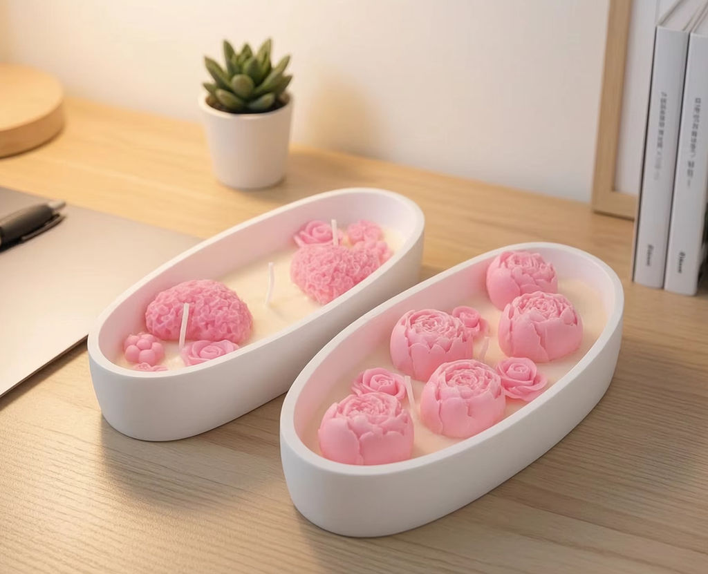 Candle Souvenir - Bougie parfumée à la rose en