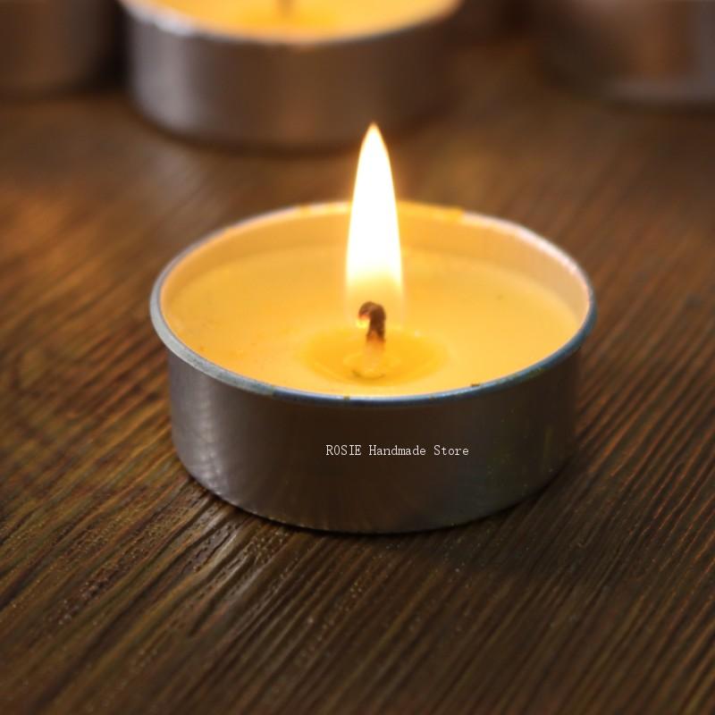 Candle Supplies Tins - AfricTea-Boîte Circulaire en Aluminium avec Mèche