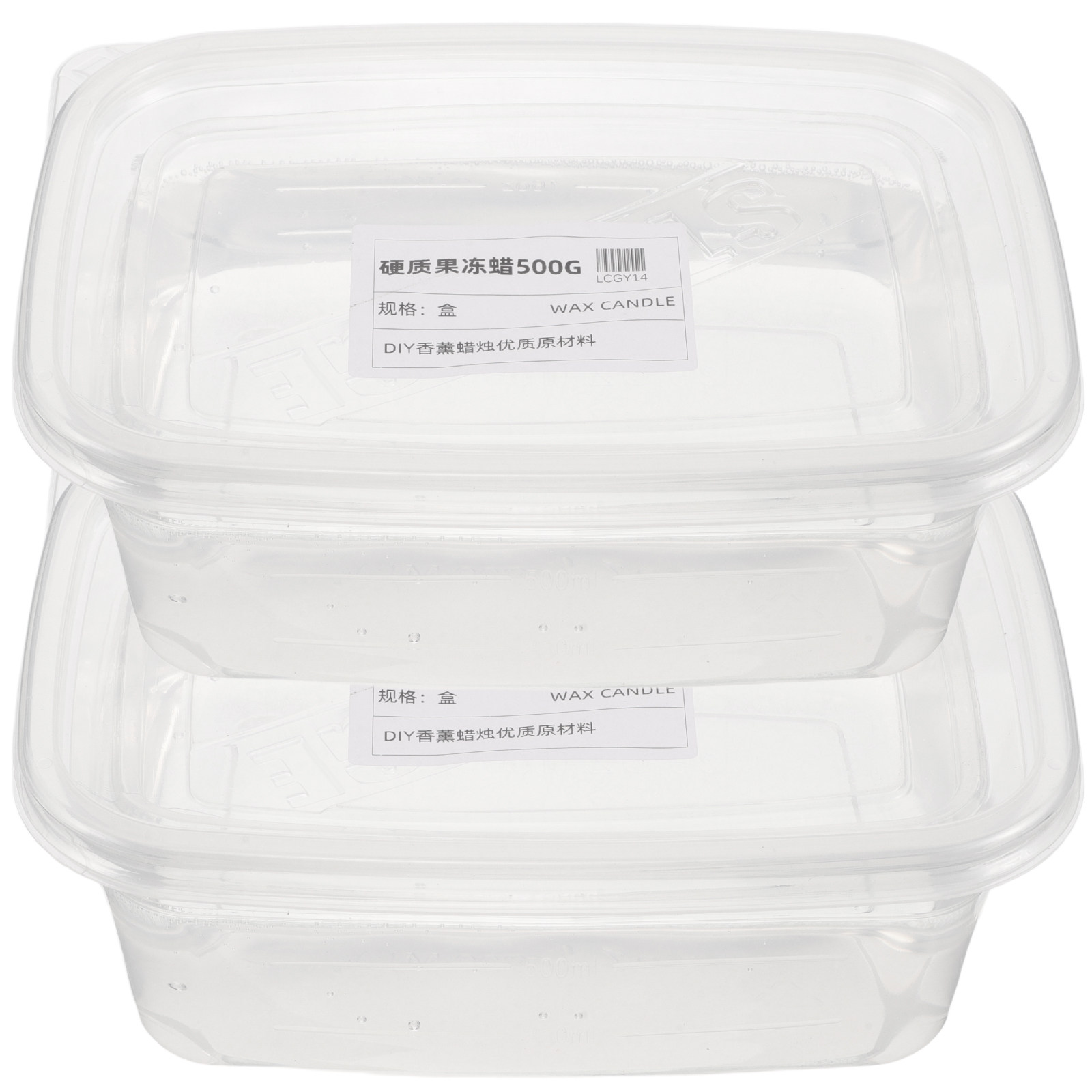 Candle Supplies Tins - Cire Gel Transparente pour Fabrication de