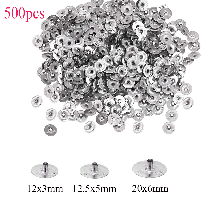 Candle Supplies Tins - 500 pièces bougie mèche métal sustentateur